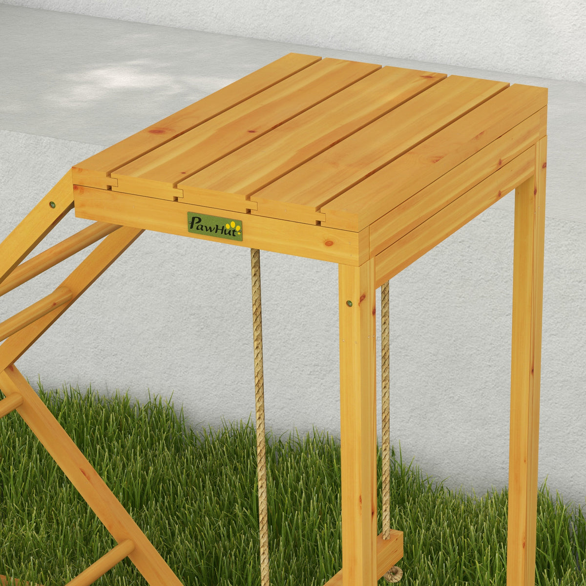 Chicken Activity Play Set with Perches & Ladder - Yellow, 1040x495x140mm