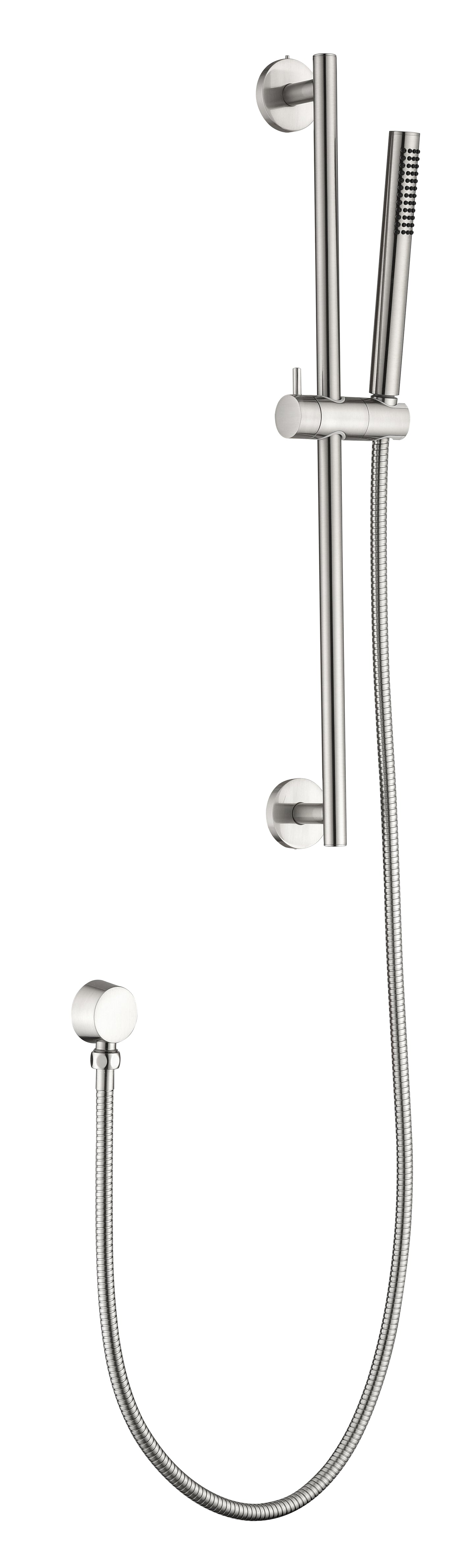Handheld Shower with 28-Inch Slide Bar & 59-Inch Hose - Brushed Nickel