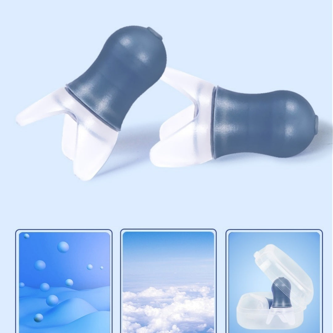 Noise-Reducing Silicone Earplugs for Aircraft Travel