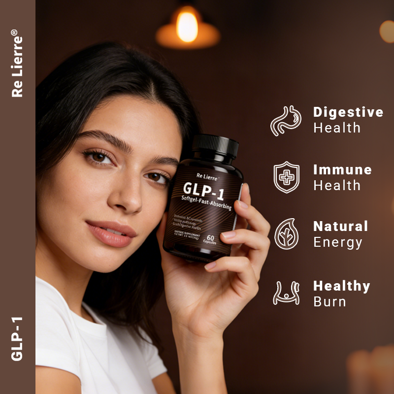 GLP-1 Supplement with Berberine, Green Tea & Curcumin - 60 Fast-Absorb Softgels