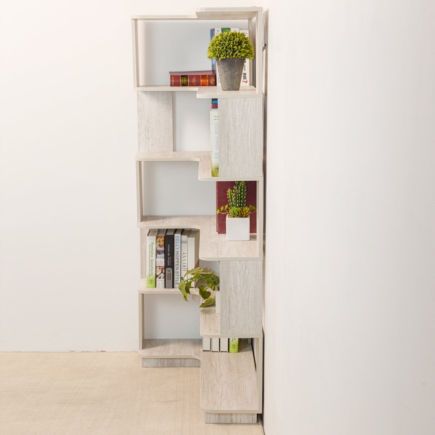 90cm 35.43 Extended Size 5-Tier Freestanding L-Shaped Corner
