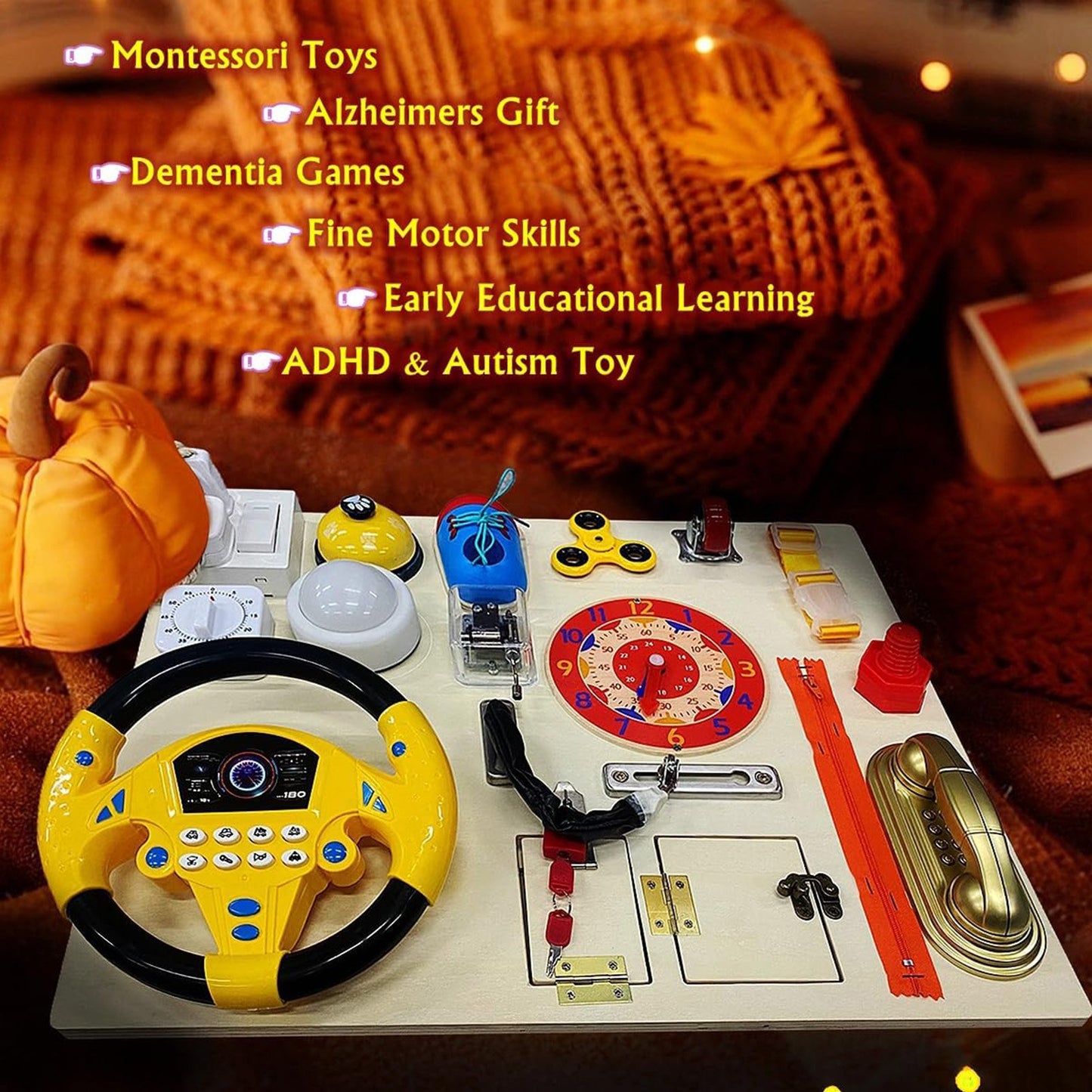 Toddler Sensory Activity Large Size Multifunctional Children Wooden