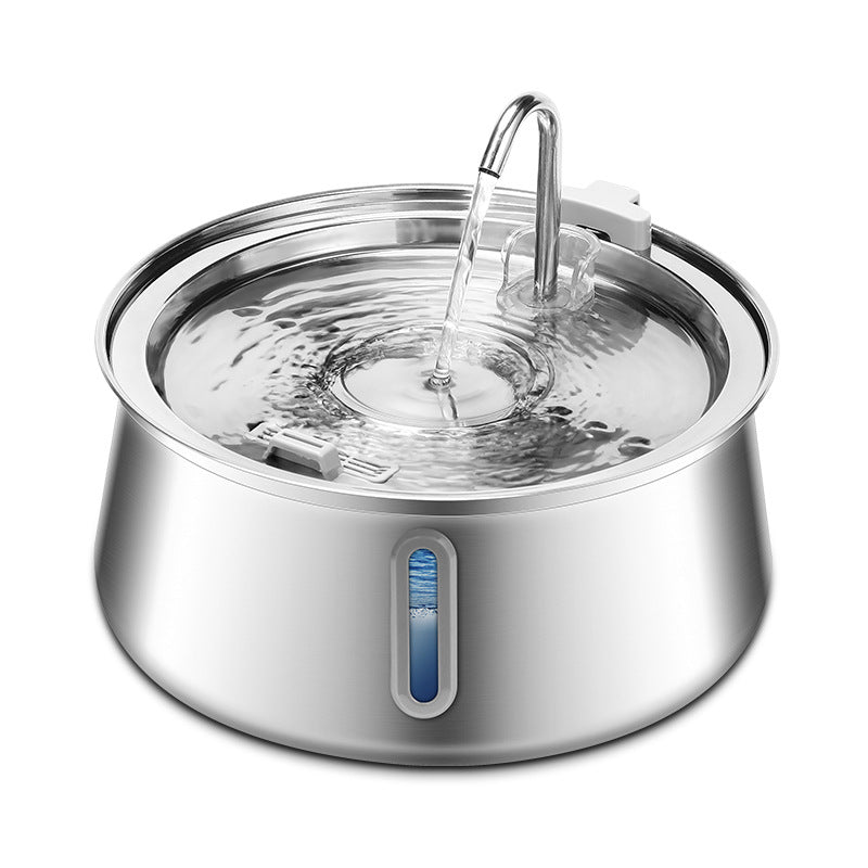 Automatic Pet Water Fountain 4L Stainless Steel Dispenser for Cats & Dogs