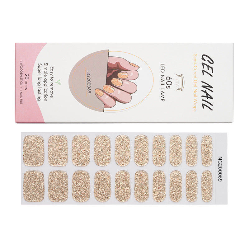 Semi-Cured Nail Gel for Nail Enhancement - Various Colors & Styles