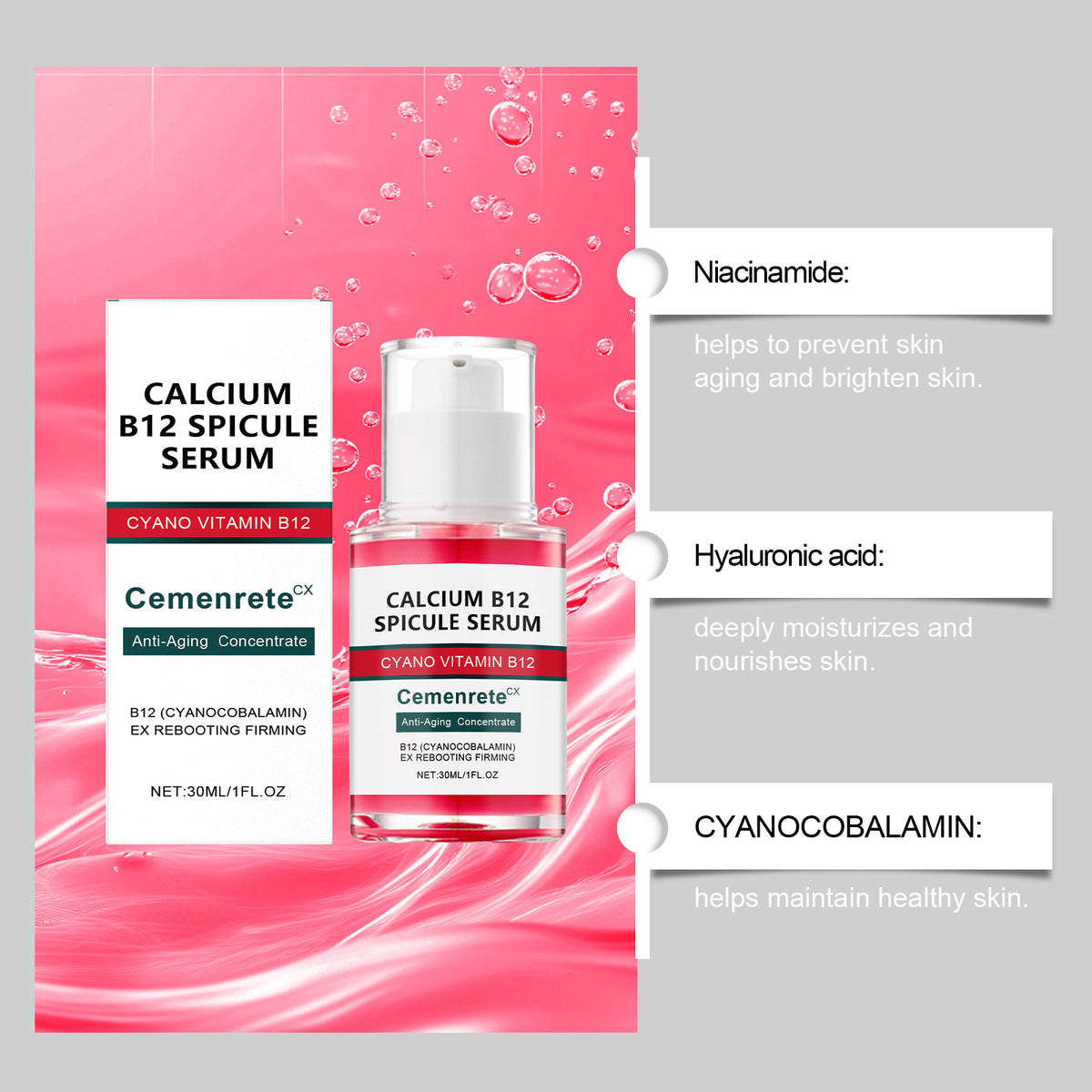 Anti-Aging Facial Essence 30ml Skin Rejuvenation Moisturizer