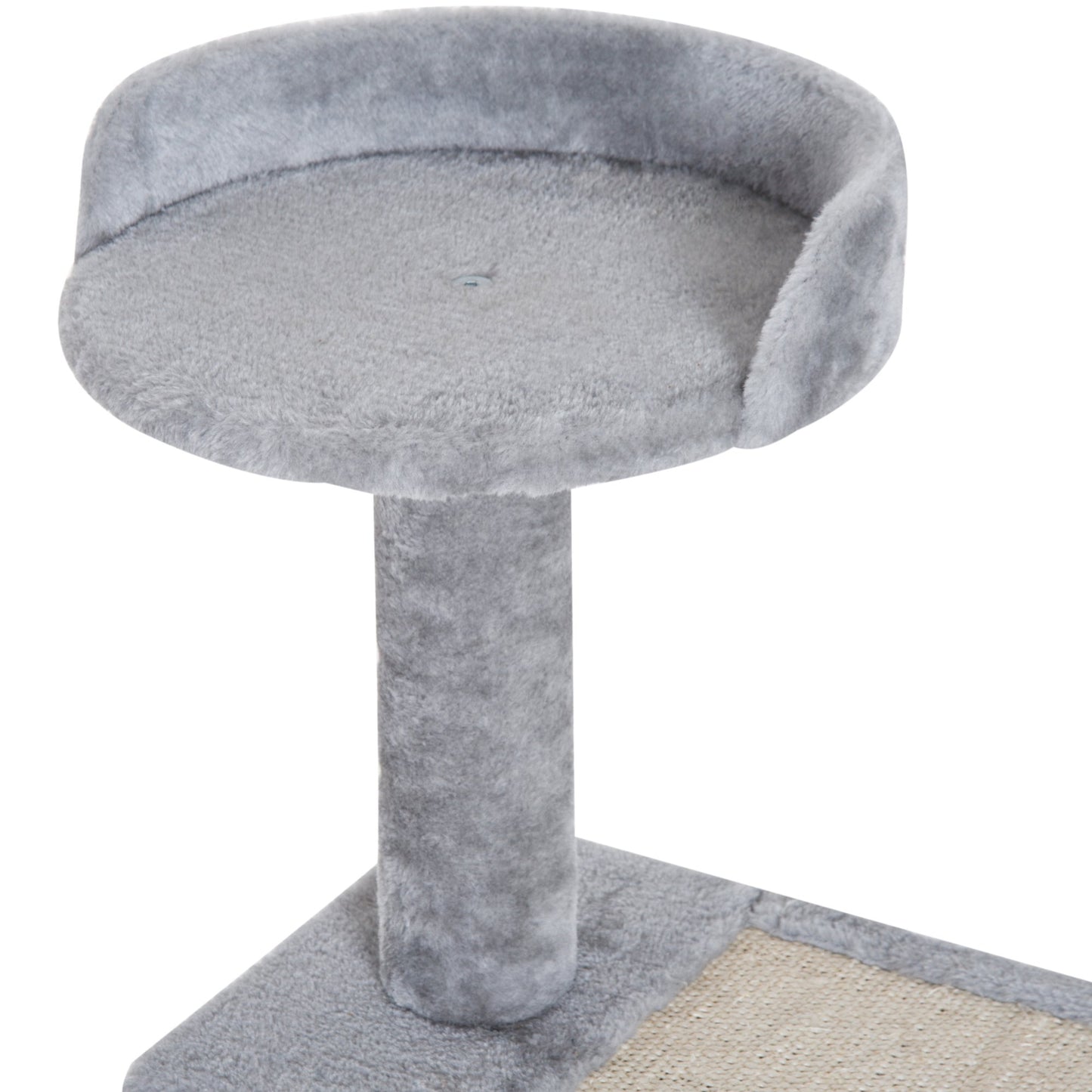 40-Inch Multi-Level Cat Tree with Scratching Posts and Perches - Gray