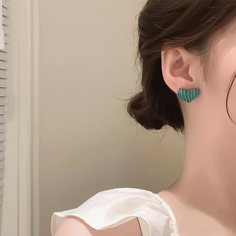 Blue Heart Earrings - Fashion Jewelry