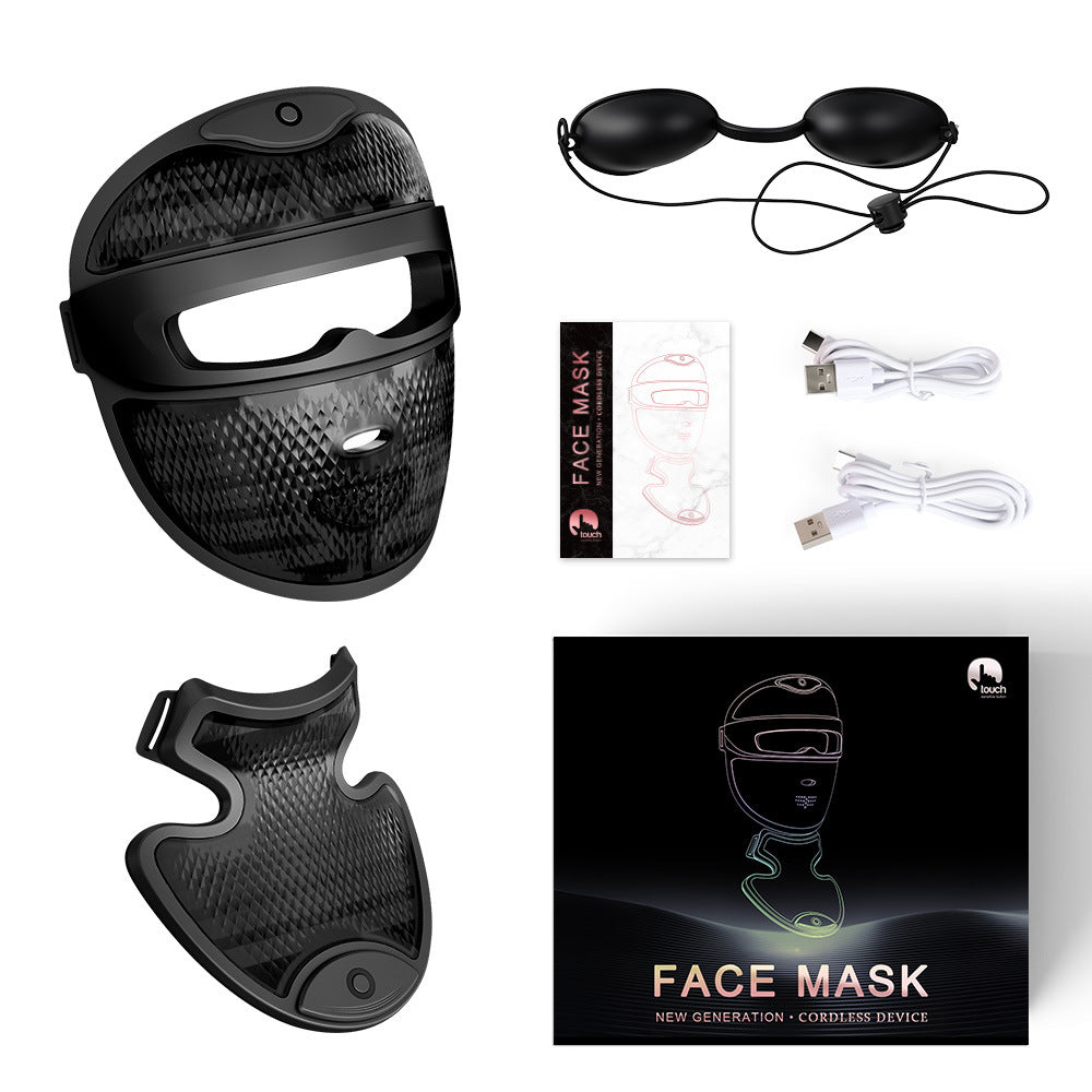 7-Color LED Facial Mask for Skin Brightening & Rejuvenation - Home Use