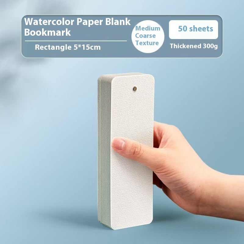 Watercolor Paper Postcard Set - 50 Sheets Various Sizes for Art & Craft