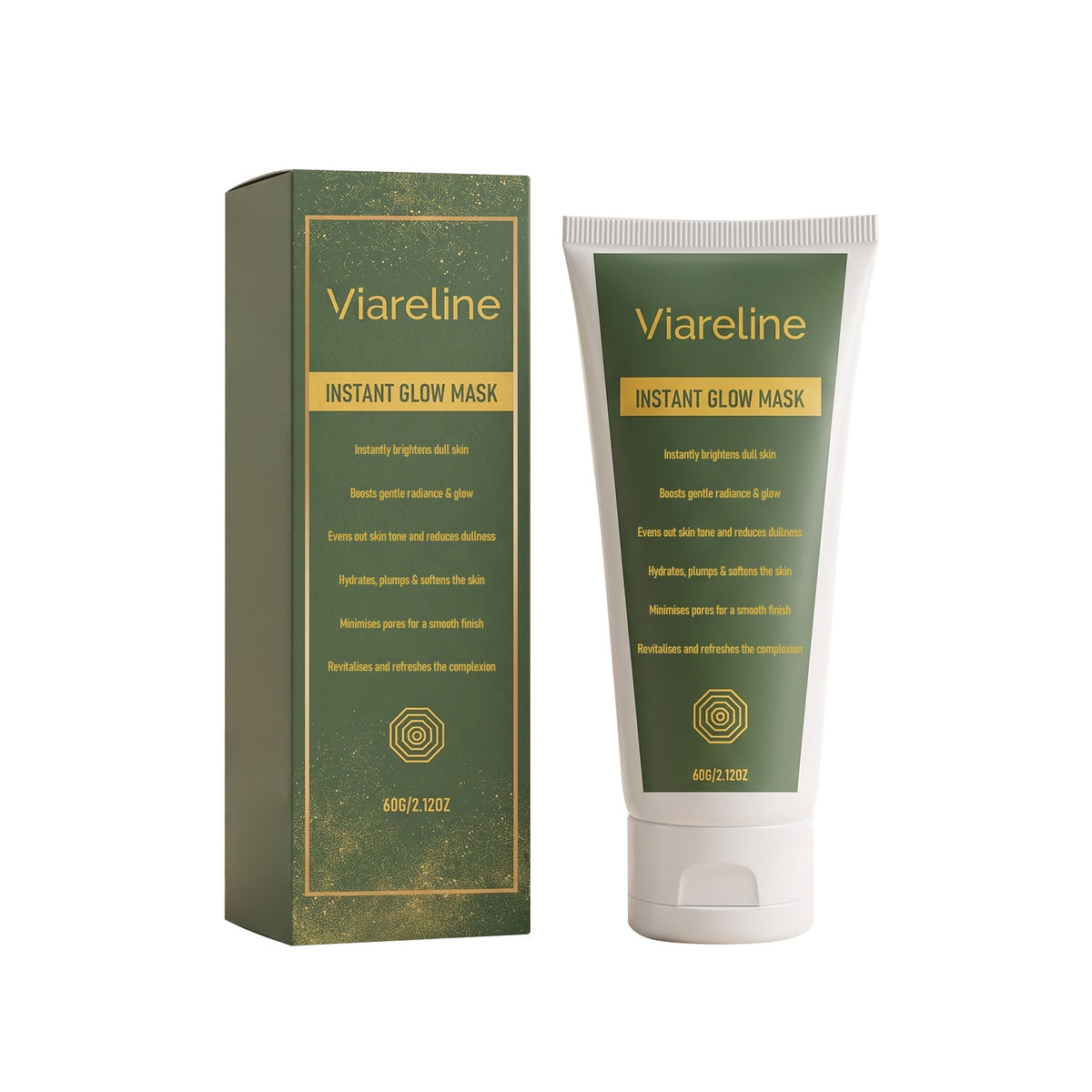 Instant Glow Face Mask 60G - Hydrating Skin Care Sheet for Brightening