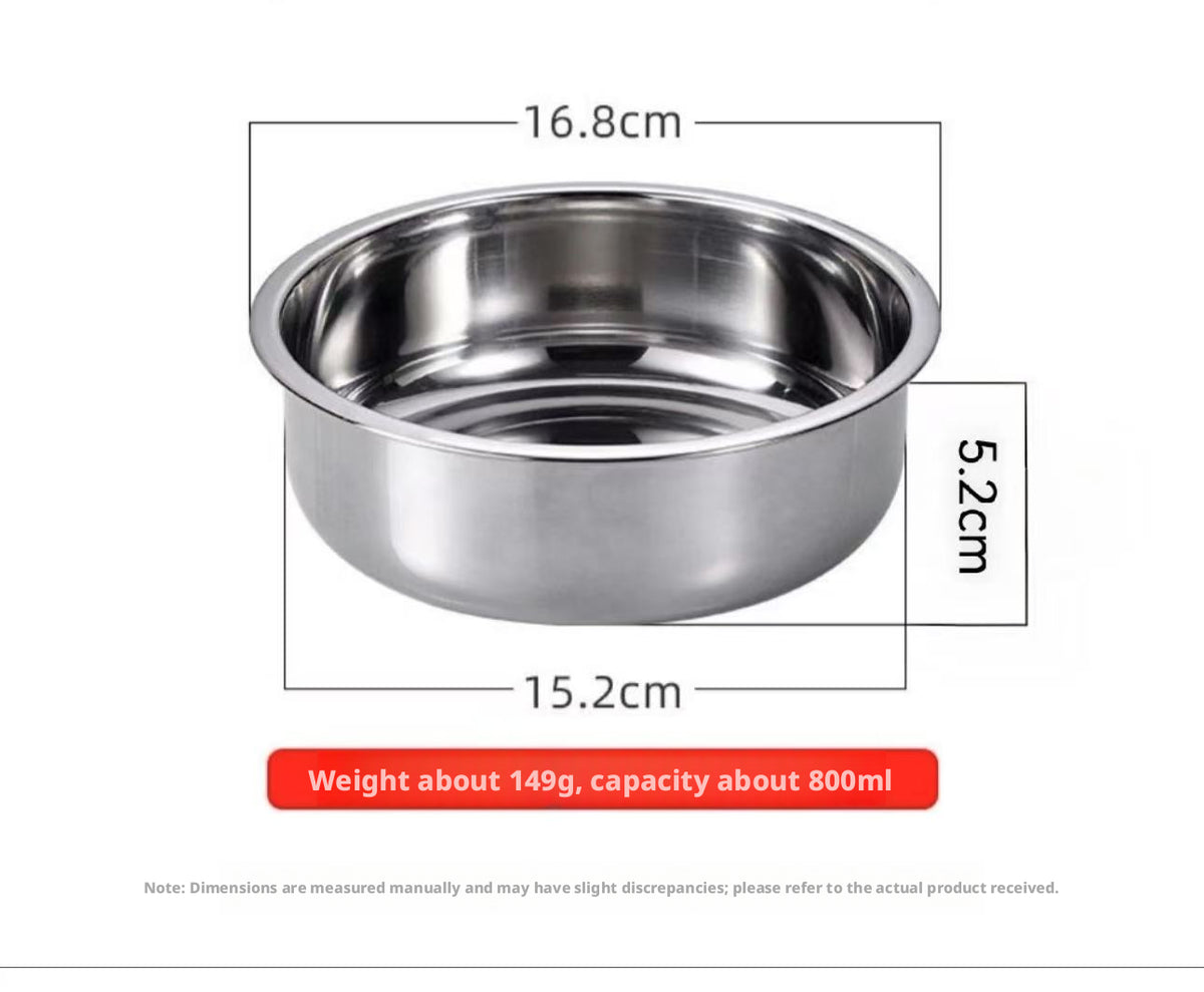 Round Stainless Steel Cake Plate 20.8x19.2x6cm for Dessert Display