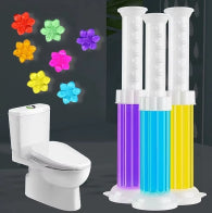 Flower Aromatic Toilet Gel Cleaner - Odor Eliminator & Fragrance for Bathroom
