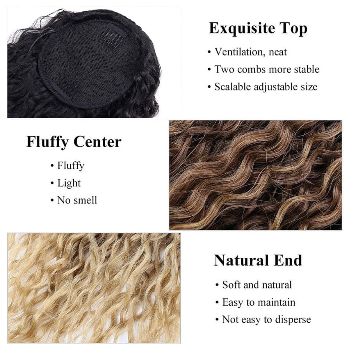 Curly Ponytail Hair Extension - T4/27