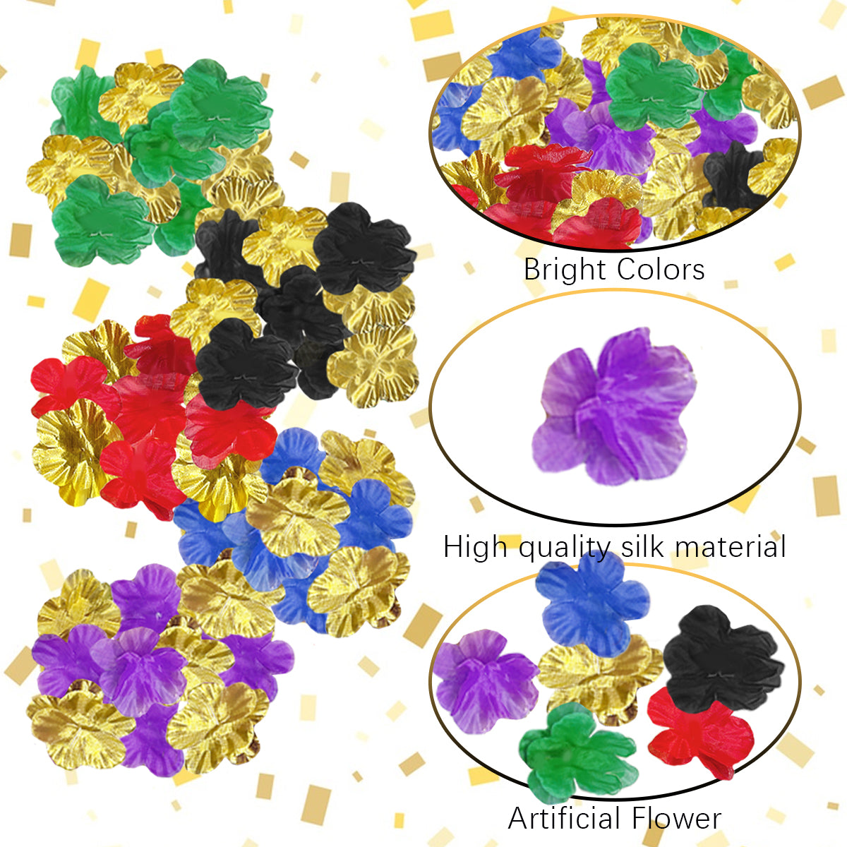 200 Pcs Artificial Silk Rose Petals for Weddings & Events