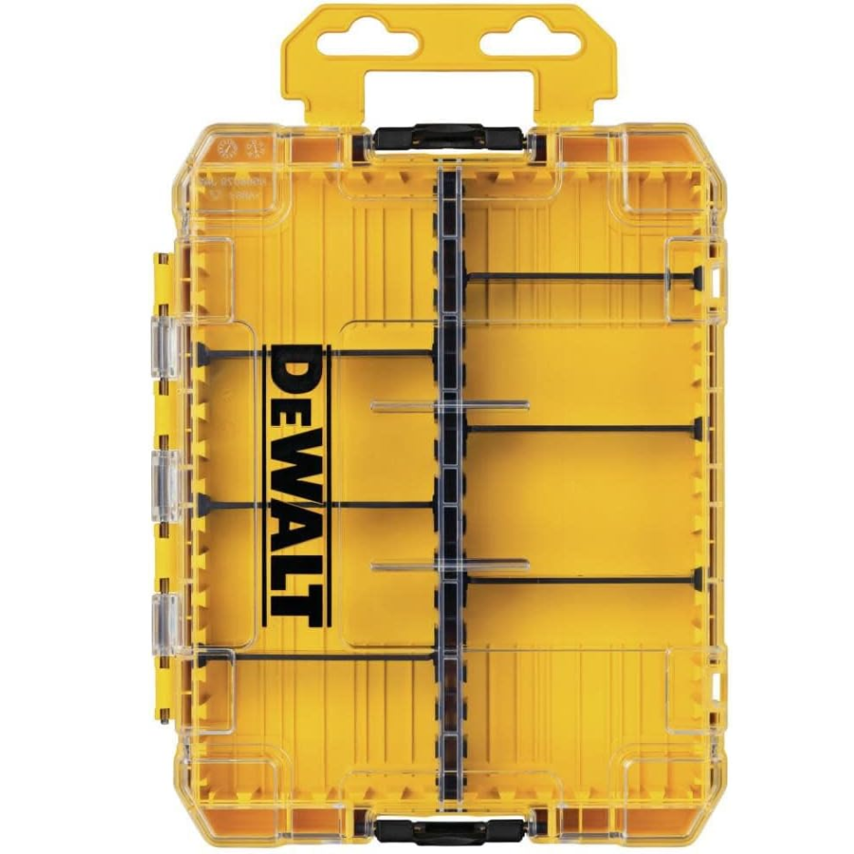 Medium 8-Compartment Small Parts Organizer Toolbox with Custom Dividers