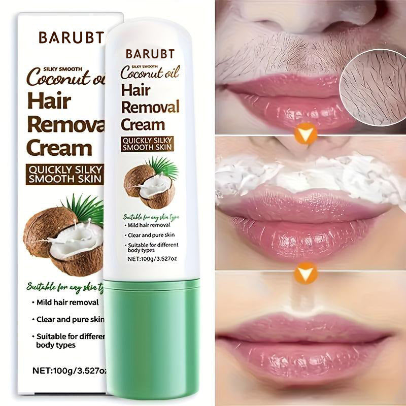 Hair Removal Cream - Gentle, Non-Irritating Formula, 30mL