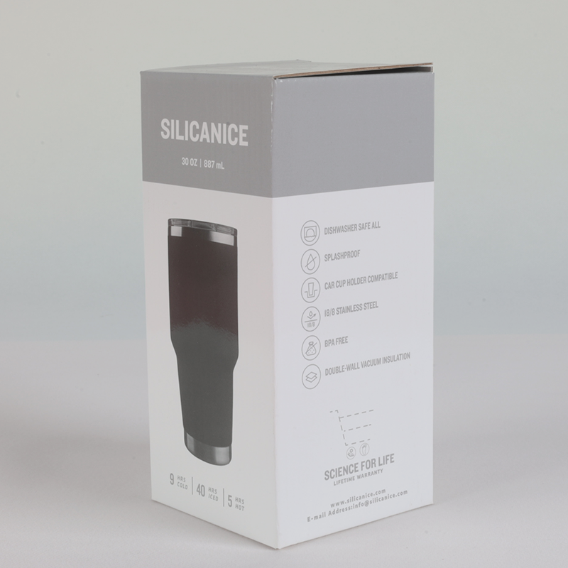 30oz Double Wall Stainless Steel Travel Tumbler with Detachable Splash-Resistant Slider Lid