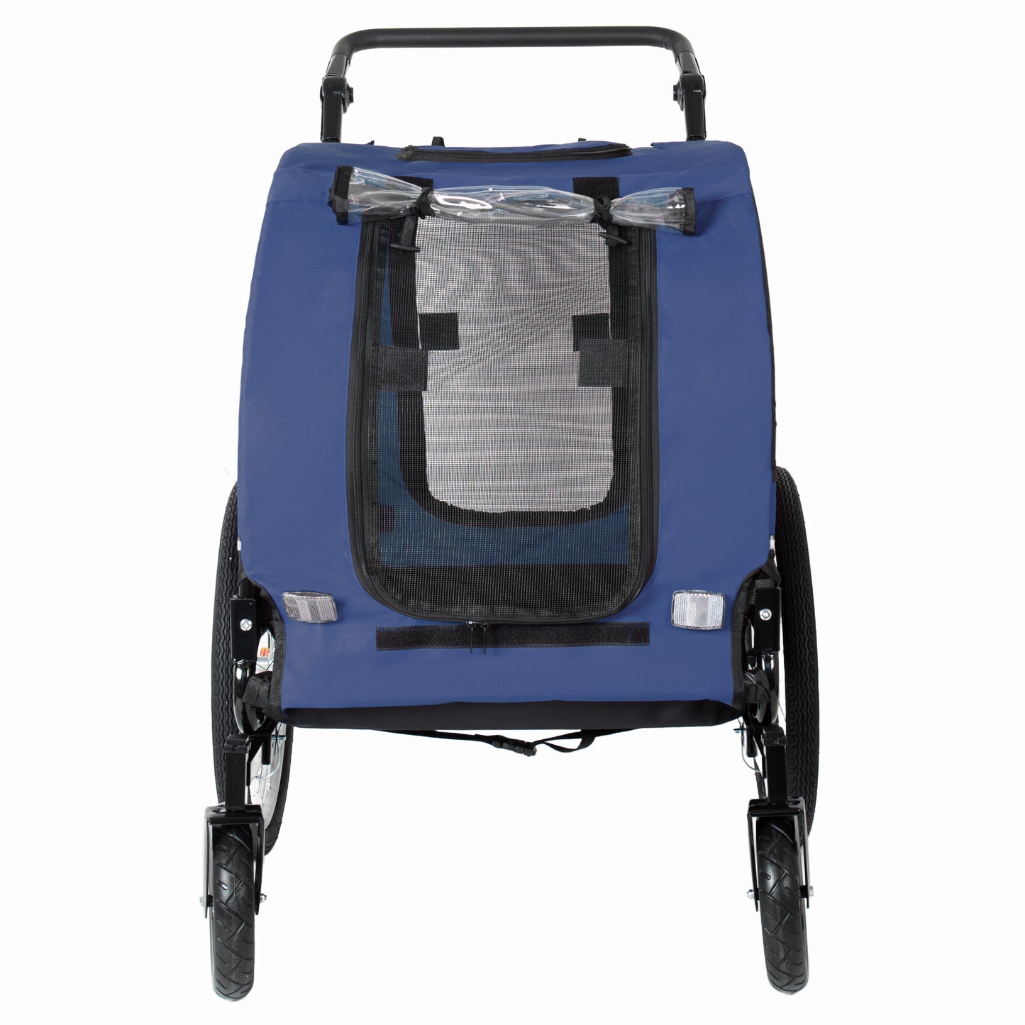 2-in-1 Bike Trailer & Pet Stroller For Dogs Up To 100lbs Foldable