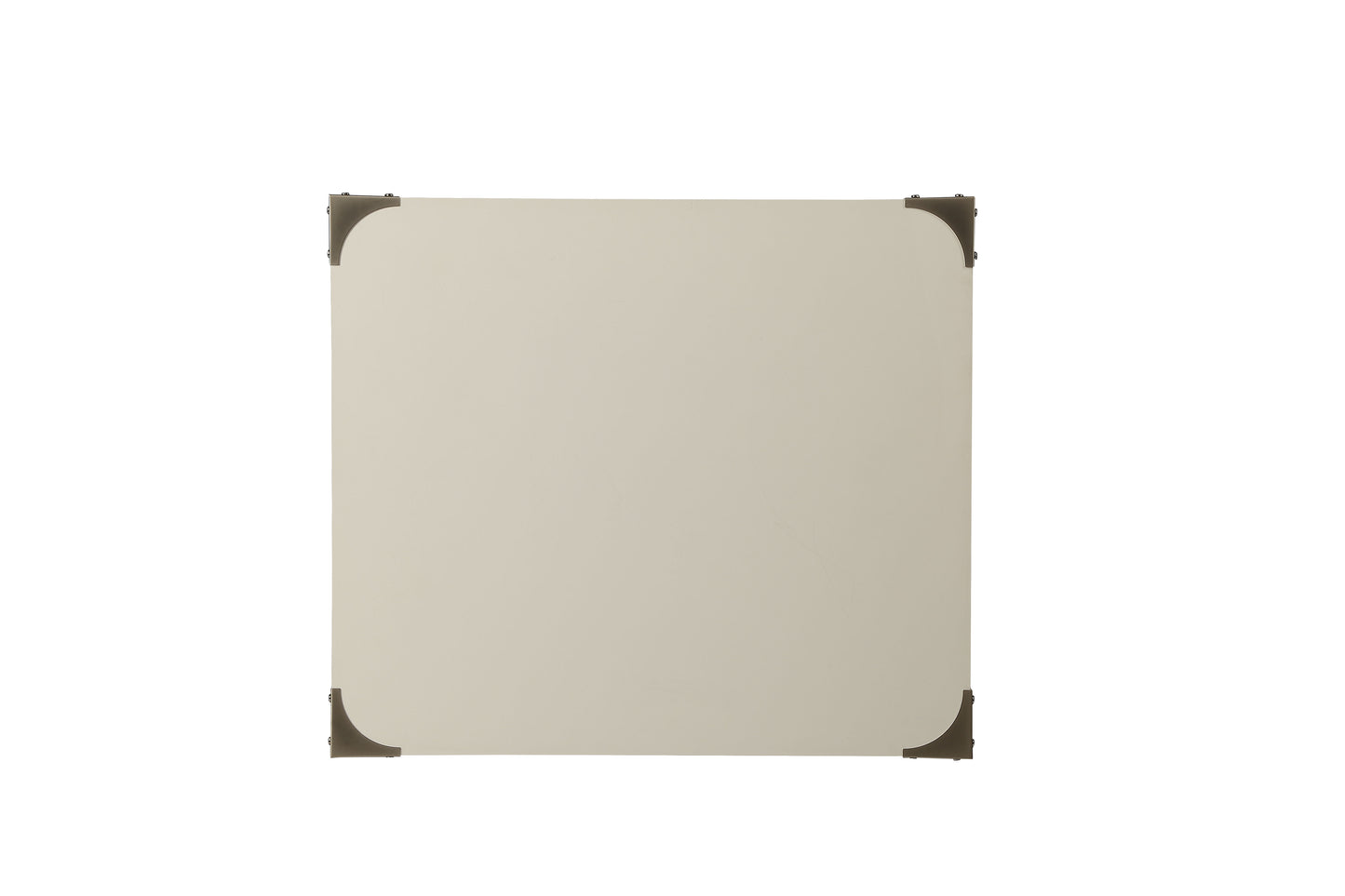 White Finish Accent Table with Drawer - Compact Square Design