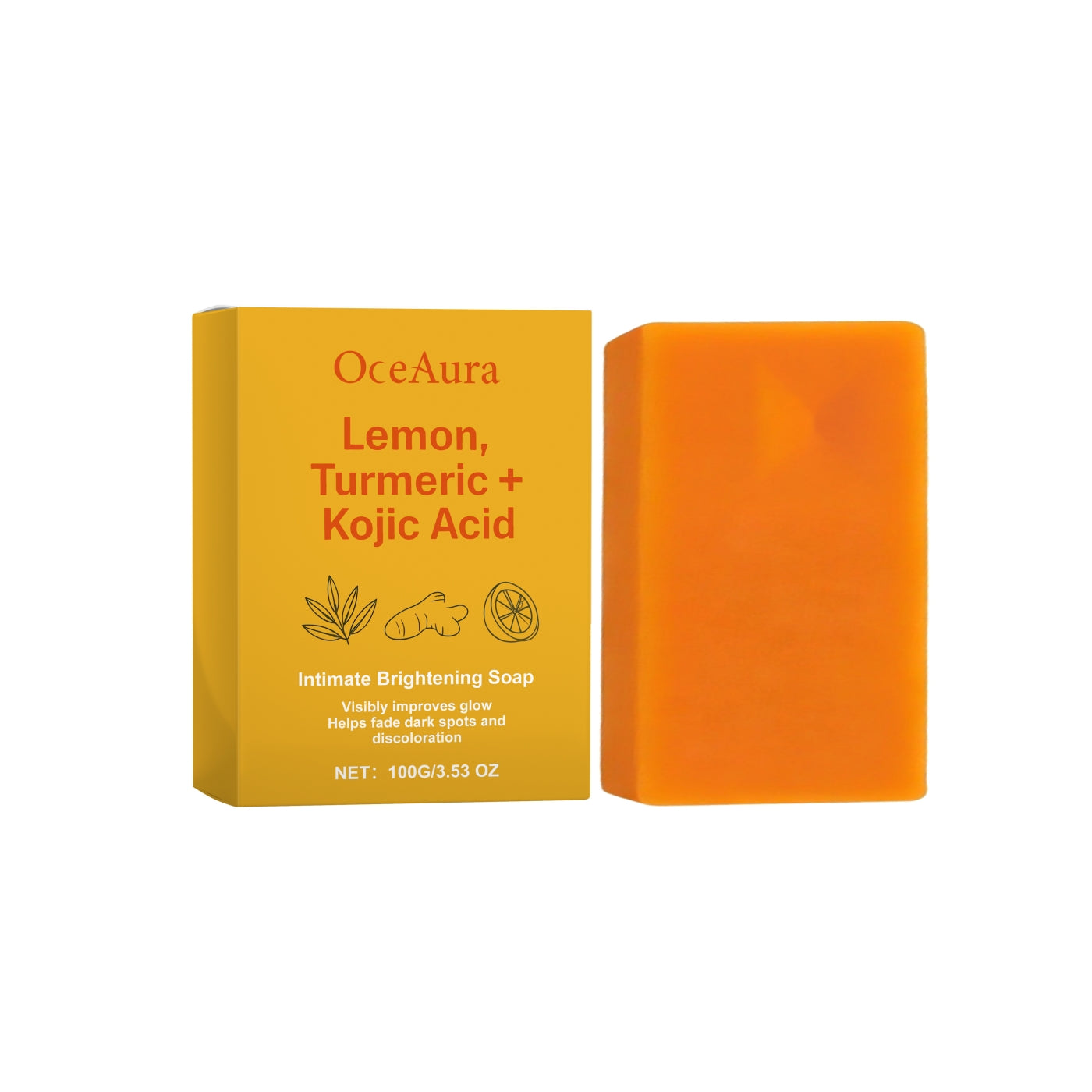 Brightening Skin Bar Soap with Kojic Acid & Shea Butter - 100g