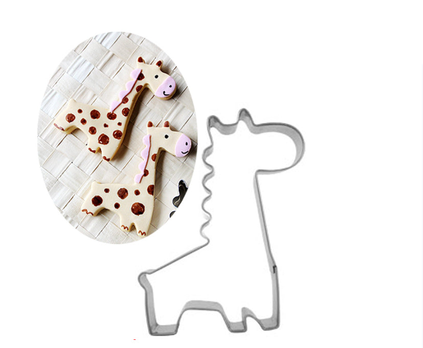 Stainless Steel Biscuit Baking Mold with Deer Design for DIY Cake & Cookie Making