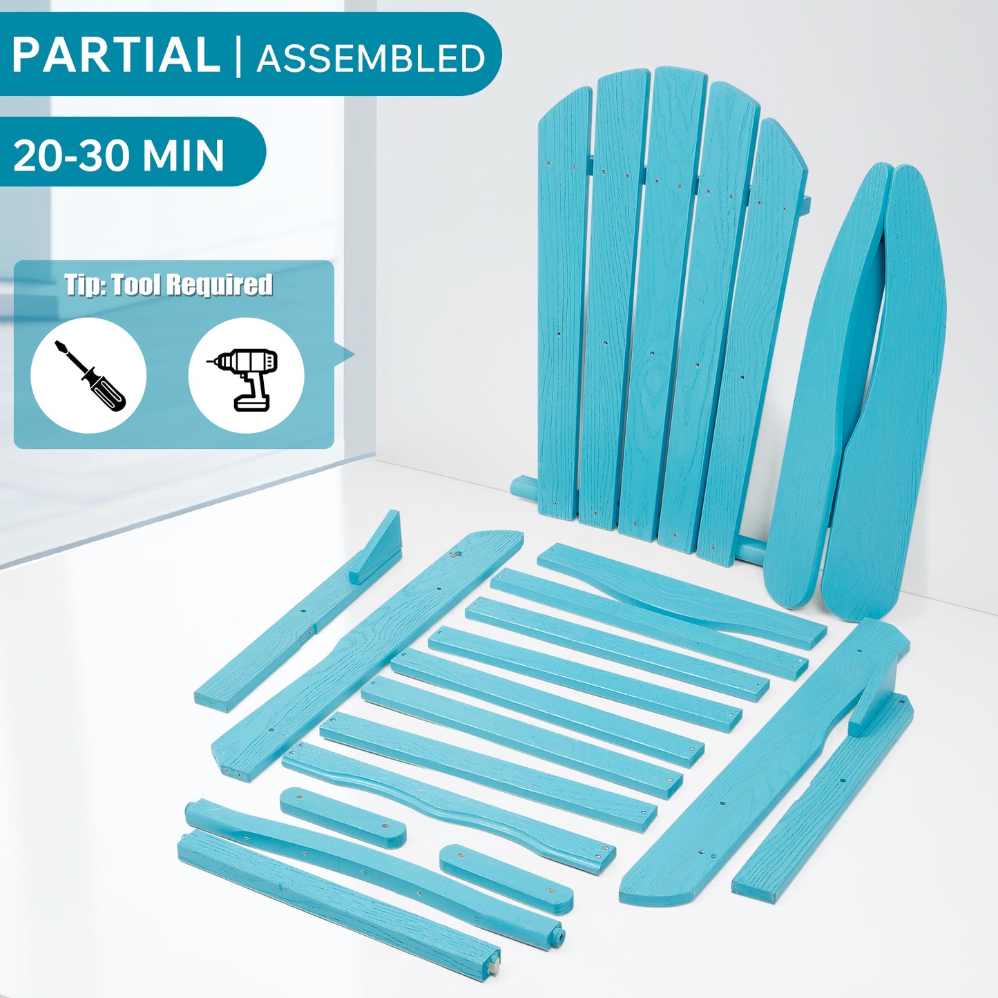 Wood Lounge Patio Chair For Garden Outdoor Wooden Folding Embossed