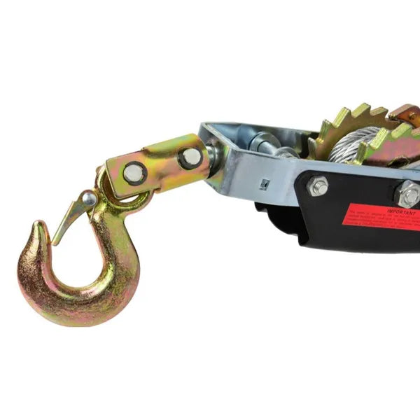 4T Hand Cable Hoist with Double Ratchet Safety for Lifting & Marine Use