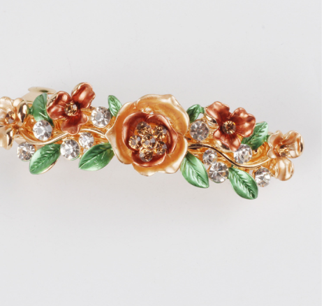 Women's Butterfly Flower Hair Clip - Alloy
