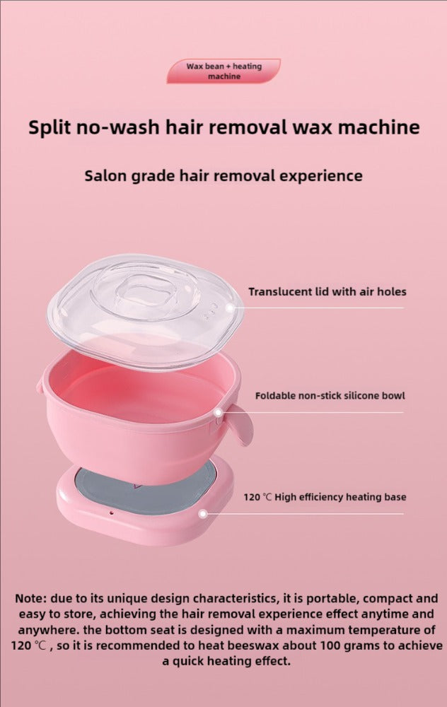 3-in-1 Professional Hair Removal Wax Warmer - Compact Salon Heater