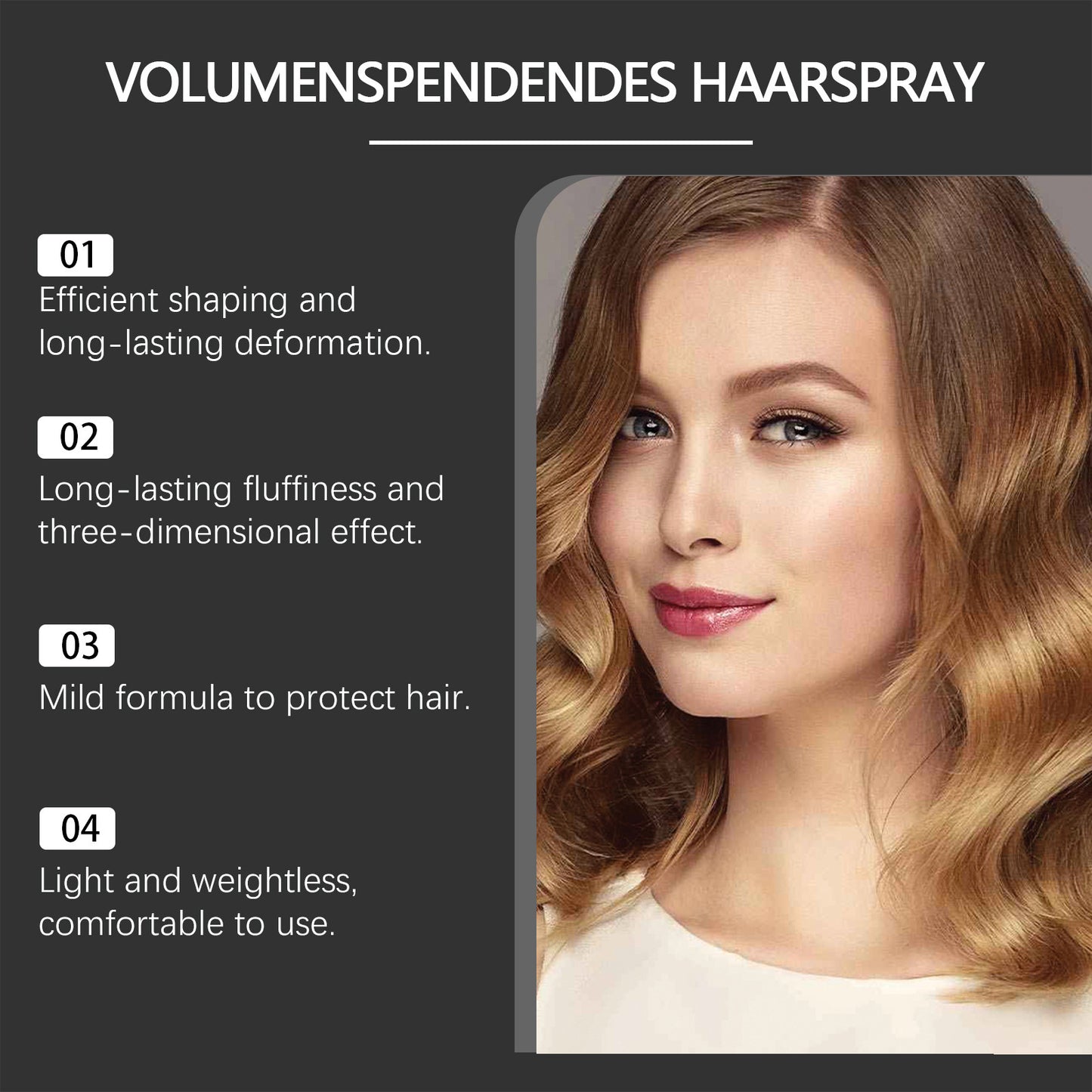 Sea Salt Hair Styling Spray Fluffy Fixative 100ml - Curl & Volume Enhancer