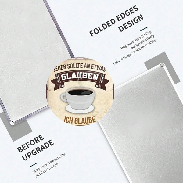 I Believe I'm Going To Get Coffee Metal Sign - 8x12