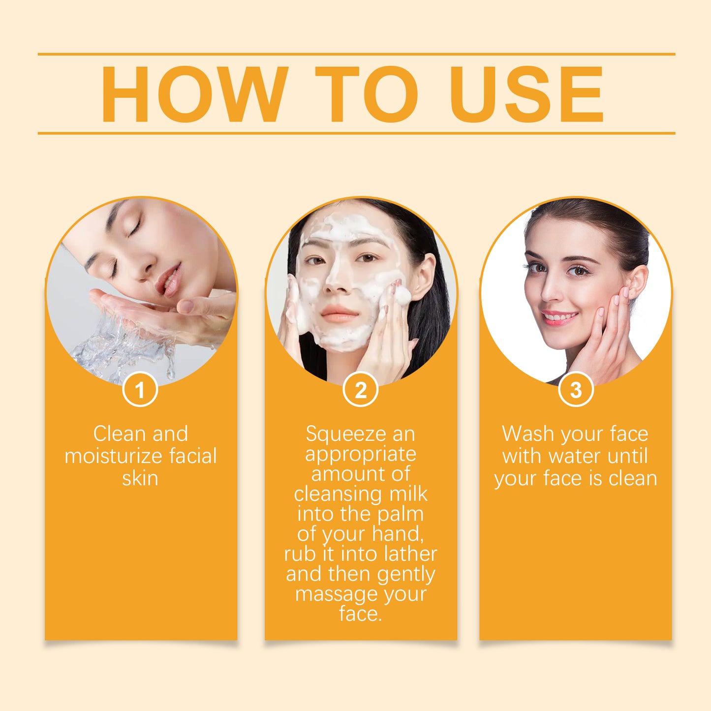 Vitamin C Facial Cleanser - Moisturizing & Brightening Skin Care Wash, 100g
