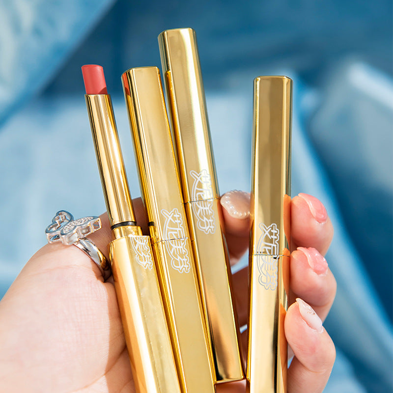 Moisturizing Lipstick - Lightweight, Long-Lasting Lip Color for Student Makeup