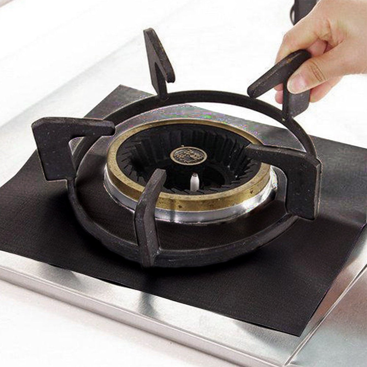 4-Pack Reusable Nonstick Stove Burner Protector Liners