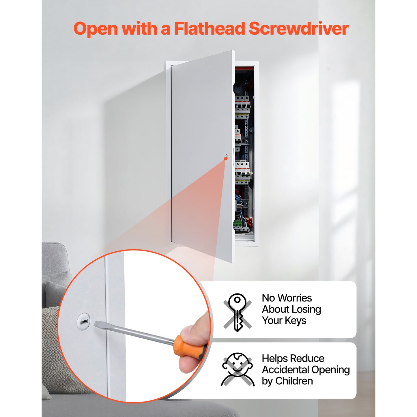 Access Panel for Drywall 30.3 x 15.2 Inches Galvanized Steel Hinged Service Door