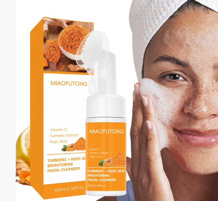 Turmeric Facial Cleansing Mousse - 100ml Gentle Brightening Wash