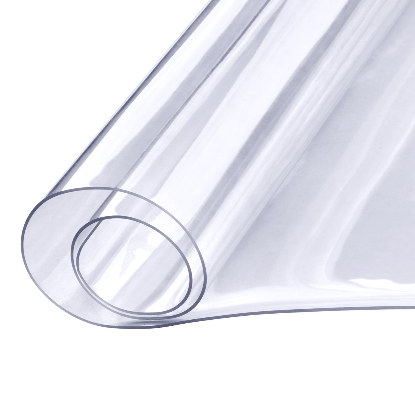 Clear PVC Table Cover Protector - 1.5mm Thick, 18x36 Inch