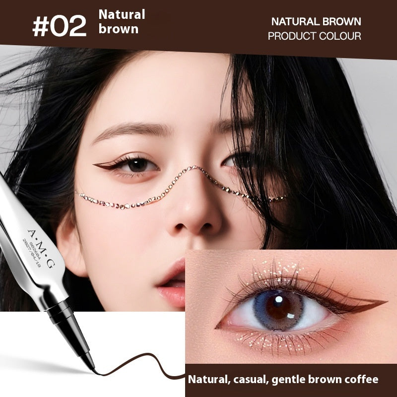 Waterproof Liquid Eyeliner - Fine, Quick-Drying, Non-Dizzy Makeup