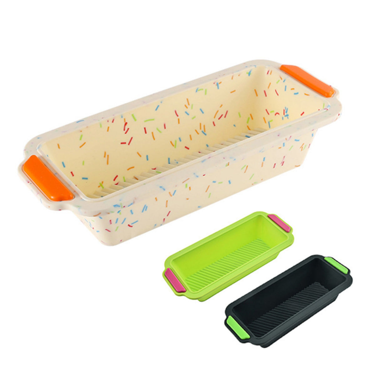 Silicone Rectangular Bread Mold for Baking Toast and Cakes - Easy Demoulding