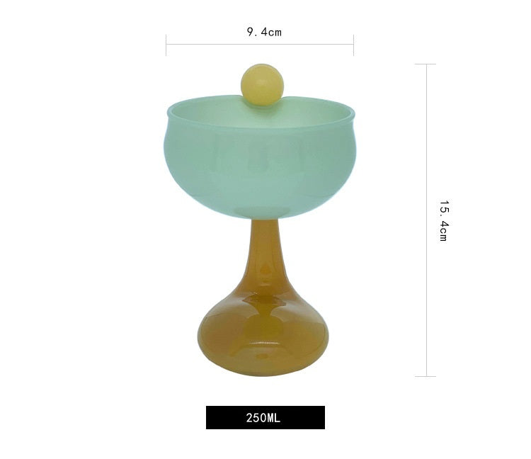 Creative Cartoon Dessert Ice Cream Goblet - Heat-Resistant Glass Drinkware