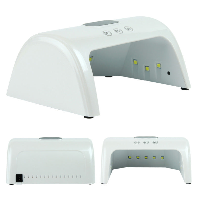 30W Smart UV Nail Lamp - Quick Drying Gel Polish Curing Machine, White