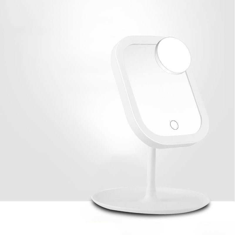 Desktop Makeup Mirror with LED Fill Light and Touch Control