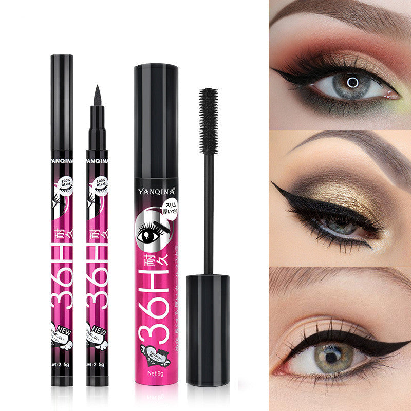 Eyeliner and Mascara Makeup Set - Eye Makeup Kit with Multiple Colors
