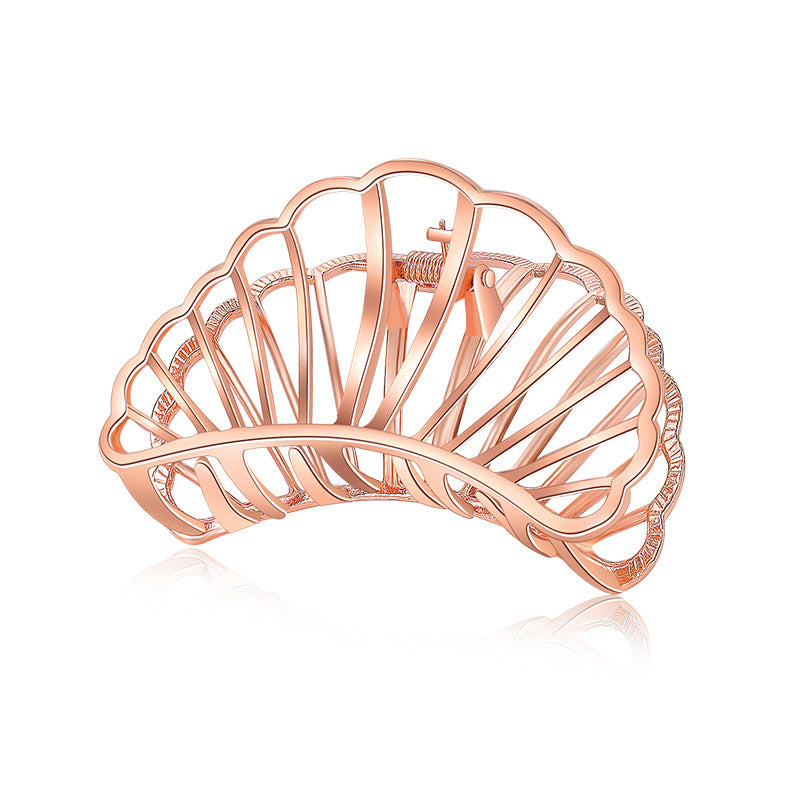 Alloy Grab Clip Hairpin - Flower Design