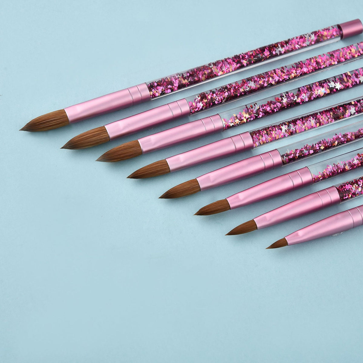 Mink Hair Nail Art Pen - Pink