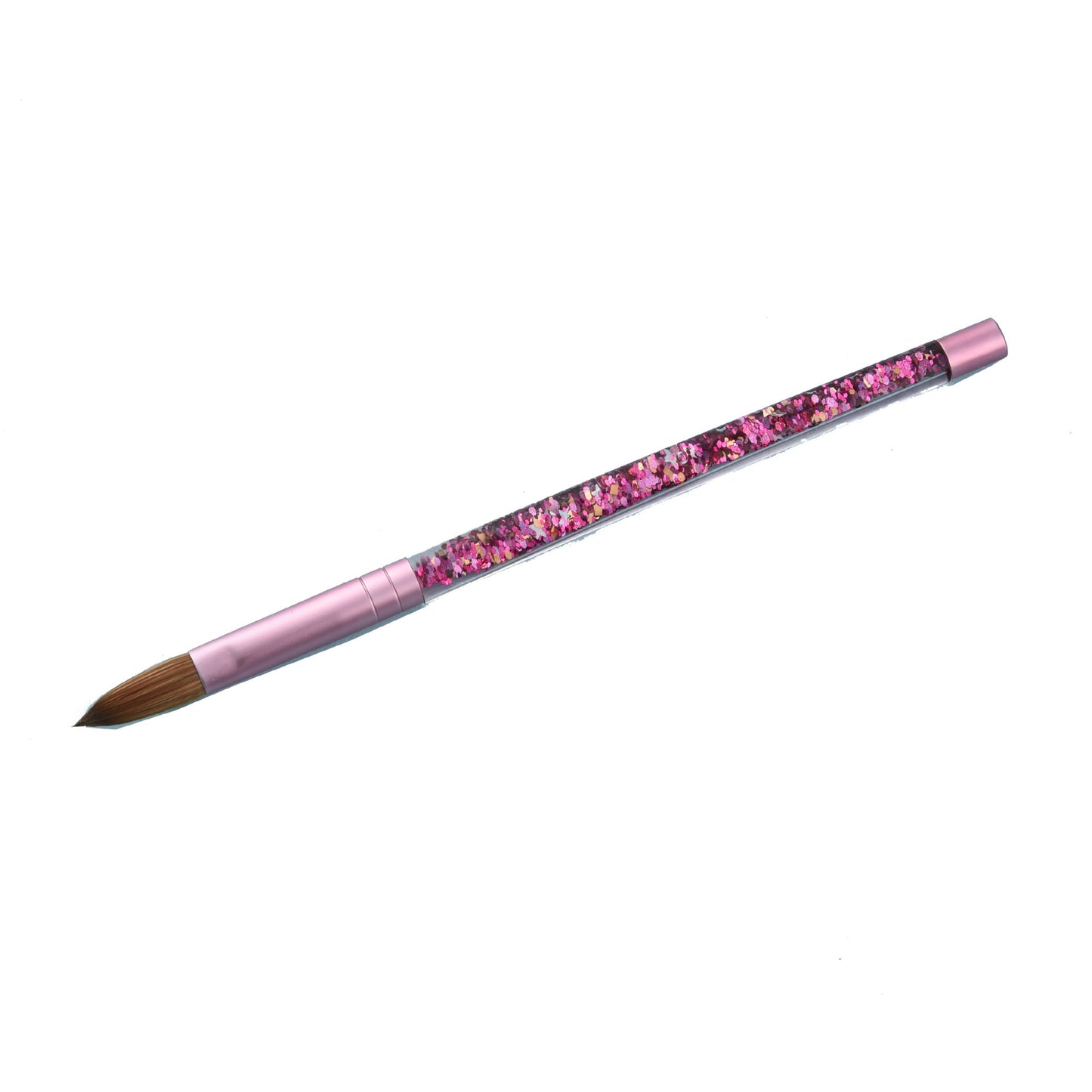 Oil-Filled Pink Mink Hair Nail Art Pen - Nail Brush & Tool for Manicure