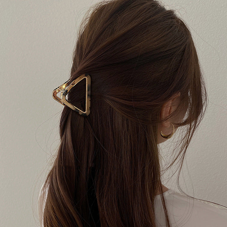 Triangle Metal Hairpin Set - Medium Back Head Hair Accessories for Women