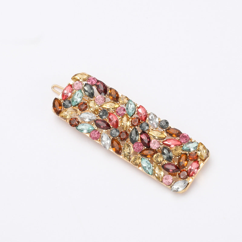 Alloy Diamond Flower Hairpin Set - 3 Piece