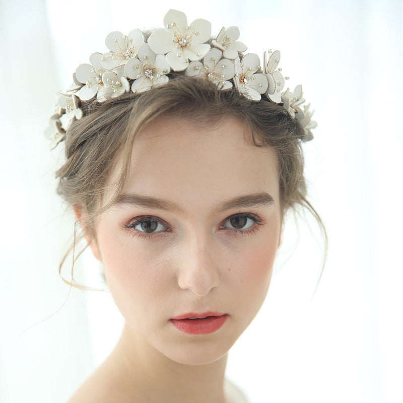 Gold Wedding Headdress Crown - Handmade