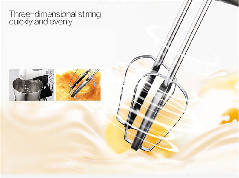 Electric Egg Beater Mixer for Baking and Whipped Cream - Silver